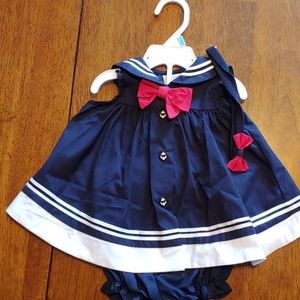 Baby girl 3/6 MO brand new sailor dress
